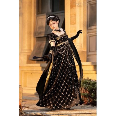 Lingxi Stardust Mirror Empire Waist One Piece(Reservation/Full Payment Without Shipping)